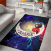 Among Us Couple Love You To The Moon Galaxy Carpet Rug Home Room Decor Back