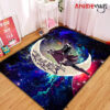 Anime Girl Soul Eater Love You To The Moon Galaxy Carpet Rug Home Room Decor Small / Premium Rectangle Rug Official Rug Merch