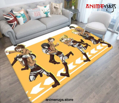 Attack On Titan Anime 23 Area Rug Living Room And Bed Room Rug Rug Regtangle Carpet Floor Decor Home Decor - Dreamrooma