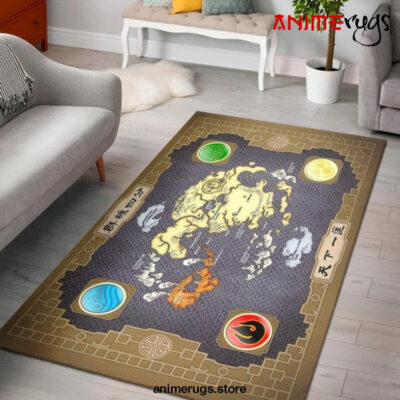 Avatar Anime Map Elements Four Elements Rug Living Room Rug Home Decor - Dreamrooma
