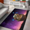 Baby Yoda Galaxy Butterfly Rug Carpet Home Room Decor