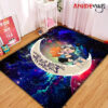 Bokuhina Love You To The Moon Galaxy Carpet Rug Home Room Decor Small / Premium Rectangle Rug Official Rug Merch