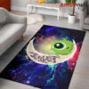 Cute Mike Monster Inc Love You To The Moon Galaxy Carpet Rug Home Room Decor Back