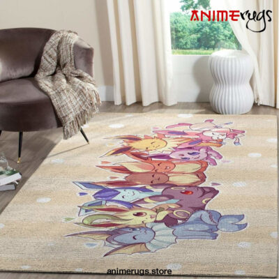 Eevee Pokemon Anime Fn070235 Movies Area Rug Rug Regtangle Carpet Floor Decor Home Decor - Dreamrooma
