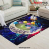 Eeyore Winnie The Pooh Love You To Moon Galaxy Carpet Rug Home Room Decor Back