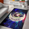Harry Potter Chibi Love You To The Moon Galaxy Carpet Rug Home Room Decor Back