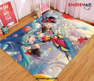 Hatsune Miku Anime 58 Area Rug Living Room And Bed Room Rug Rug Regtangle Carpet Floor Decor Home Decor - Dreamrooma