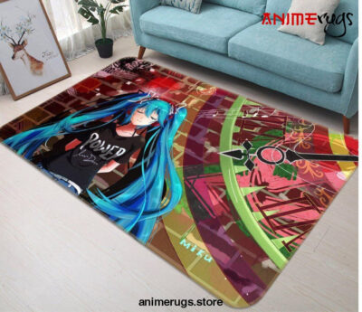 Hatsune Miku Anime 65 Area Rug Living Room And Bed Room Rug Rug Regtangle Carpet Floor Decor Home Decor - Dreamrooma