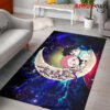 Jujutsu Kaisen Gojo Sukuna Love You To The Moon Galaxy Carpet Rug Home Room Decor Back