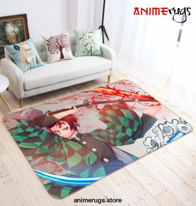 Kimetsu No Yaiba Anime 37 Area Rug Living Room And Bed Room Rug Rug Regtangle Carpet Floor Decor Home Decor - Dreamrooma