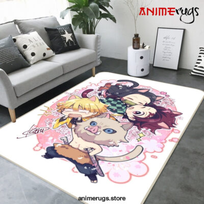 Kimetsu No Yaiba Anime 45 Area Rug Living Room And Bed Room Rug Rug Regtangle Carpet Floor Decor Home Decor - Dreamrooma