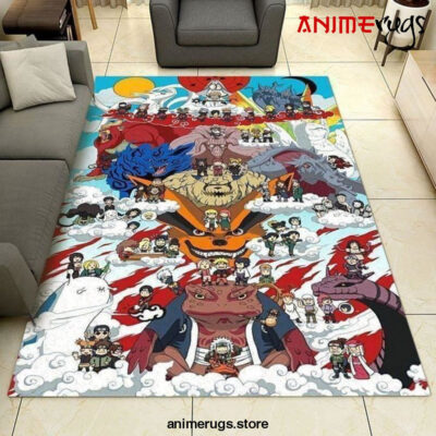 Naruto Characters Japanese Anime Rug Area Rug Living Room Carpet Rug Regtangle Carpet Floor Decor Home Decor - Dreamrooma