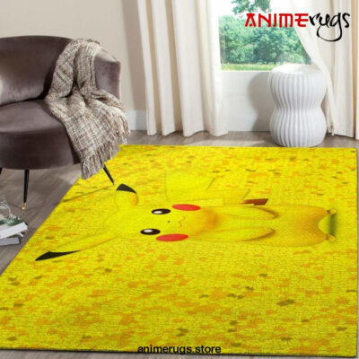 Pikachu Pokemon Anime Fn080224 Movies Area Rug Rug Regtangle Carpet Floor Decor Home Decor - Dreamrooma