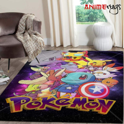 Pokemon Avengers Anime Movies Area Rugs Living Room Carpet Christmas Gift Rug Regtangle Carpet Floor Decor Home Decor - Dreamrooma