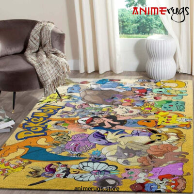 Pokemon Family Anime Movies Area Rugs Living Room Carpet Christmas Gift Rug Regtangle Carpet Floor Decor Home Decor V11089 - Dreamrooma