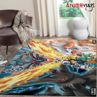 Pokemon Family Anime Movies Area Rugs Living Room Carpet Christmas Gift Rug Regtangle Carpet Floor Decor Home Decor V11090 - Dreamrooma