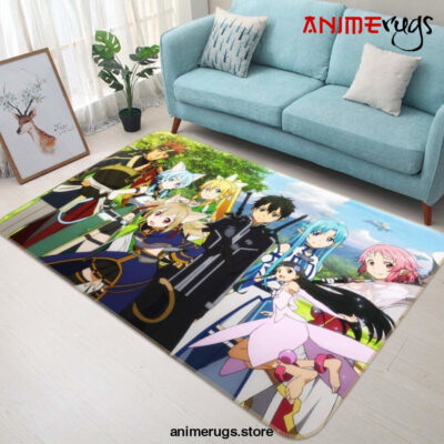 Sword Art Online Anime 25 Area Rug Living Room And Bed Room Rug Rug Regtangle Carpet Floor Decor Home Decor - Dreamrooma