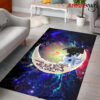 Toothless Light Fury Night Love You To The Moon Galaxy Carpet Rug Home Room Decor Back