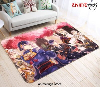 Touken Ranbu Anime 4 Area Rug Living Room And Bed Room Rug Rug Regtangle Carpet Floor Decor Home Decor - Dreamrooma
