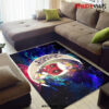 Unicorn Deadpool And Spiderman Avenger Love You To The Moon Galaxy Carpet Rug Home Room Decor Back