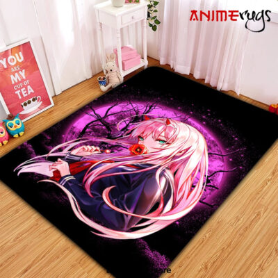 Zero Two Darling In The Franxx Moonlight Area Carpet Rug Home Decor Bedroom Living Room Decor Small / Premium Rectangle Rug Official Rug Merch