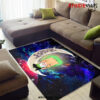 Zoro One Piece Love You To The Moon Galaxy Carpet Rug Home Room Decor Back