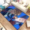 15 Size Anime C Chainsaw Man Pattern Rug Carpet for Living Room Bathroom Mat Creative Doormat 8 - Anime Rugs Store